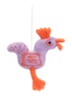 Funky rooster S decoratie - Paars
