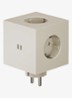 Square 2 Dual USB-C stekkerdoos 30W - Beige