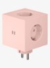 Square 2 Dual USB-C stekkerdoos 30W - Roze