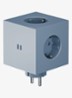 Square 2 Dual USB-C stekkerdoos 30W - Blauw