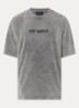 Distort T-shirt met logoprint - Zwart