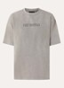 Distort T-shirt met logoprint - Grijs