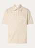 Drew overhemd met logoborduring - Beige