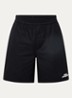 Heath wide leg korte broek met steekzakken en logoborduring - Zwart