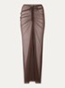 The Athena maxi strandrok van mesh - Donkerbruin