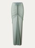 The Athena maxi strandrok van mesh - Olijfgroen