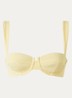 The Clio balconette bikinitop met beugel en uitneembare vulling - Lichtgeel
