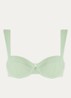 The Clio balconette bikinitop met beugel en uitneembare vulling - Groen
