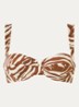 The Clio balconette bikinitop met beugel en uitneembare vulling - Bruin