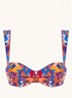 The Clio balconette bikinitop met beugel en uitneembare vulling - Oranjerood