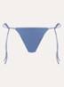 The Melia brazilian bikinislip met plooidetail - Lichtblauw
