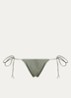 The Selene bikinislip met geknoopt detail - Groen