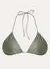 The Selene triangel bikinitop met uitneembare vulling - Groen