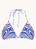The Selene triangel bikinitop met uitneembare vulling - Paars