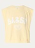 Beata sweater met logoprint - Lichtgeel