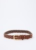 Beck riem van leer - Oranjebruin