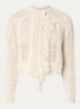 Bianca grofgebreid vest met ronde hals - Gebroken wit