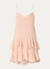 Bilona mini jurk met volant - Roze