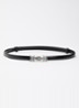 Bondy riem van leer - Zwart