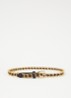 Brooke schakelriem met leren details - Goud
