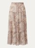 Cali midi rok met print - Gebroken wit
