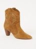 Casey cowboylaars van kalfssuède - Camel