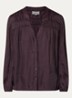 Cessia blouse met ruches - Aubergine
