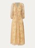 Chana maxi tuniekjurk met print - Camel