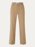 Cista mid waist straight fit pantalon in linnenblend - Camel