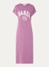 Civia midi T-shirt jurk met logo - Roze