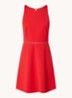 Cute mini jurk met strass en rugdecolleté - Rood