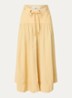 Donia midi rok met strikceintuur - Geel