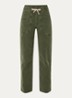 Fima high waist straight fit broek met steekzakken - Groen