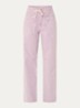 Fima high waist straight leg broek met steekzakken - Lichtpaars