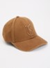 Halyce pet van denim met logo - Hazelnootbruin