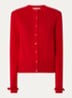 Karante fijngebreid vest van wol - Rood