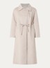 Kate trenchcoat in wolblend met steekzakken - Creme