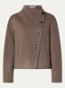 Kemelia jack in wolblend met steekzakken - Donkerbeige