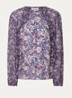 Kross tuniek met print en V-hals - Blauw