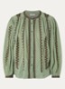 Mona blouse met borduring - Beige