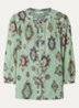 Odelie blouse met print - Lichtgroen