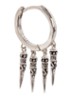 Okinawa oorring met hanger - Zilver