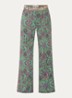 Pali high waist loose fit pantalon met grafische print - Groen