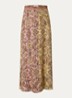 Pario high waist maxi rok met print - Geel
