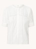 Poeme blouse met details van kant - Wit
