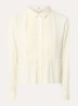 Riata blouse met plissé - Creme