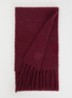 Sasha sjaal in alpaca wolblend 180 x 26 cm - Bordeauxrood