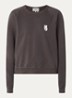 Swing sweater met front- en backprint - Antraciet