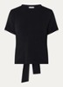 T-shirt met cut-out detail - Zwart