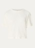 Take T-shirt met backprint - Gebroken wit